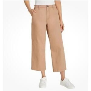 Ella Moss Wide Leg Crop Jean - Size 4 NWT -Tan - On trend for Summer!
